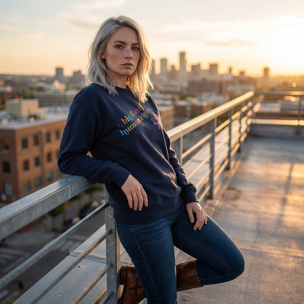Big fan of human rights - Sweatshirt by NYX Clothing