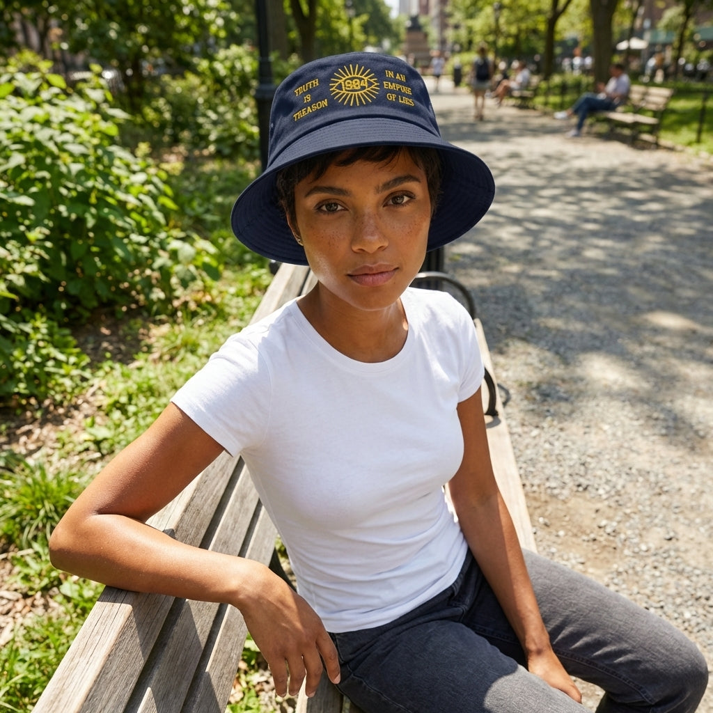 1984 'Truth is treason' - Embroidered Luxury Old School Bucket Hat