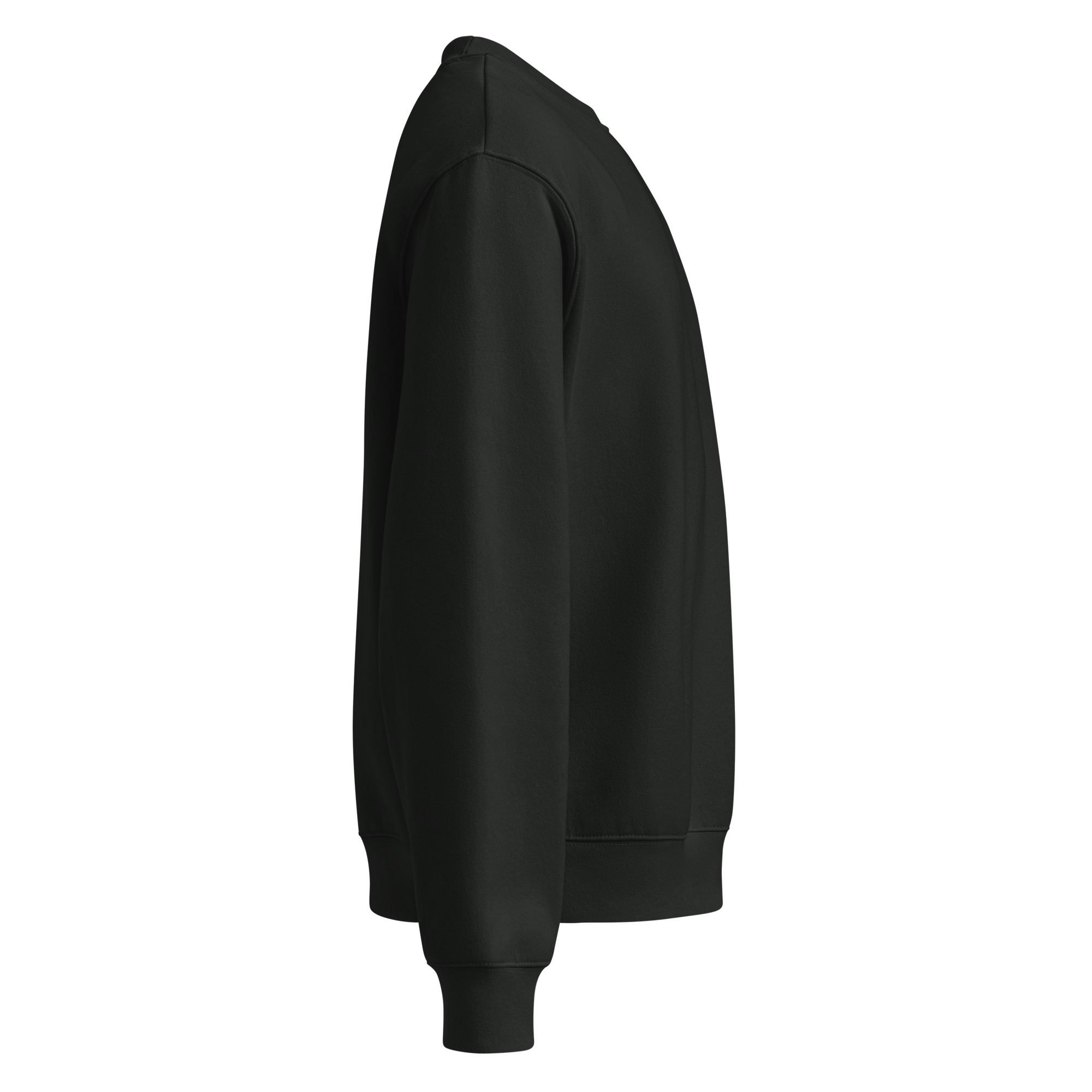 CENSORED oversized sweatshirt in Vintage Black — side
