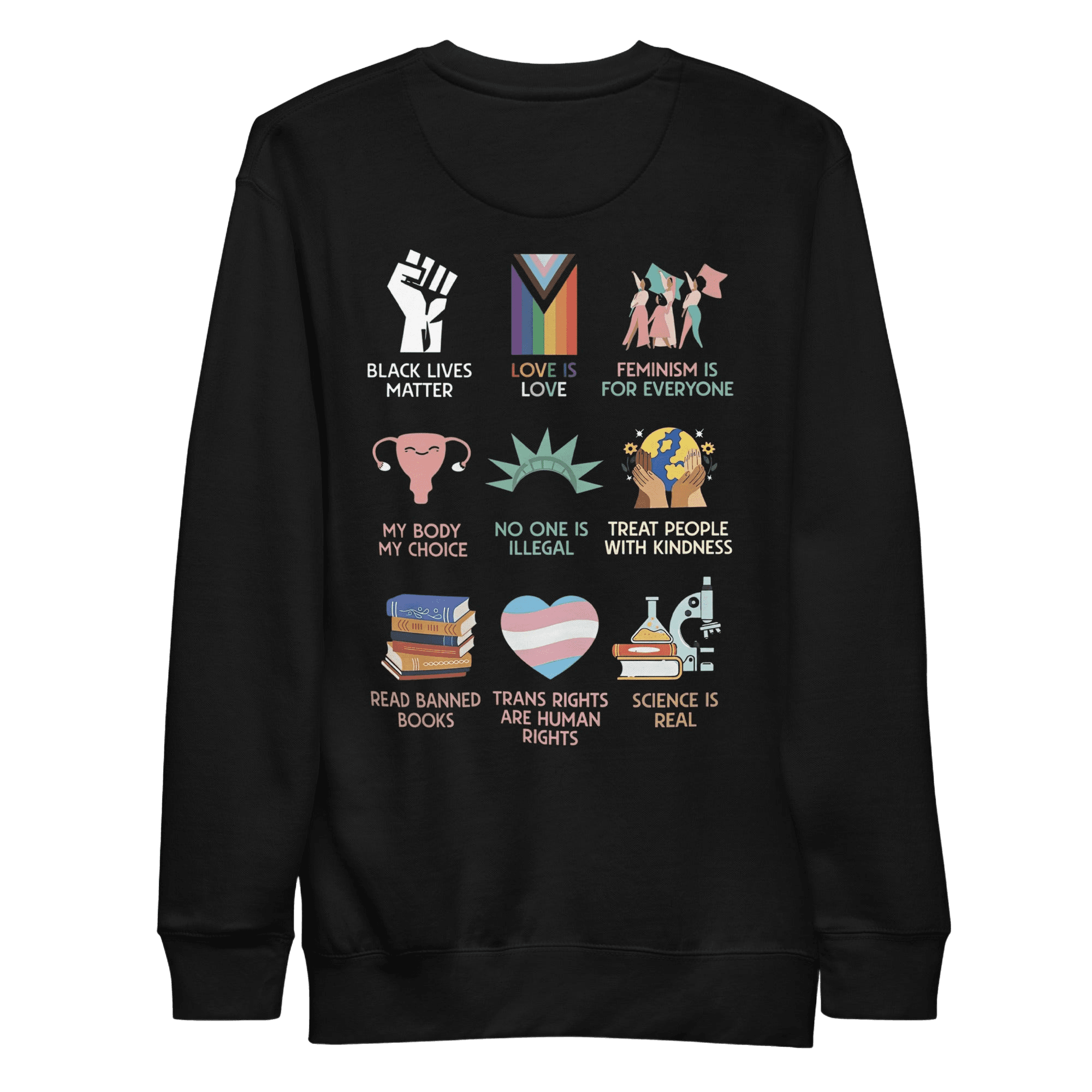 Big fan of human rights - Sweatshirt by NYX Clothing
