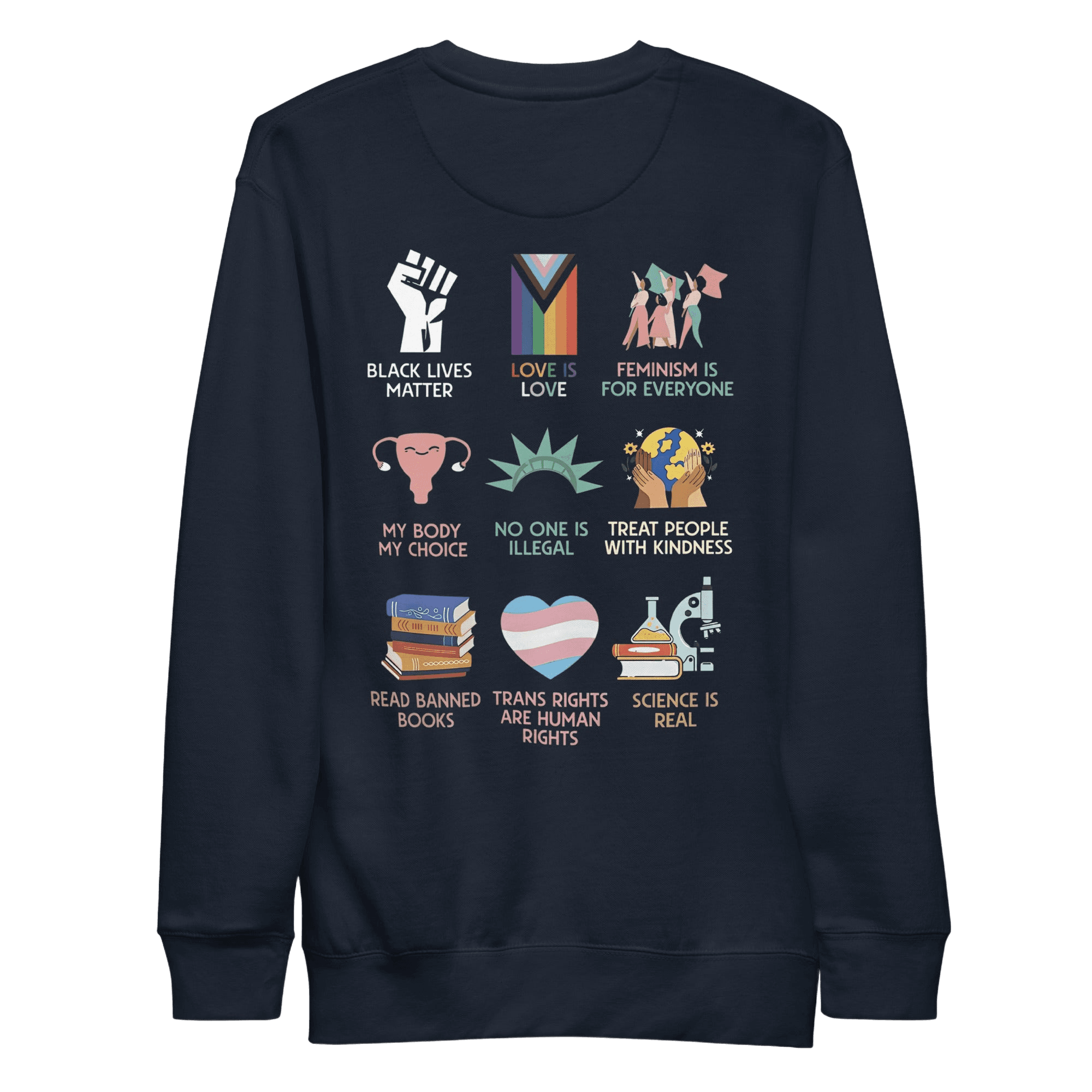 Big fan of human rights - Sweatshirt by NYX Clothing