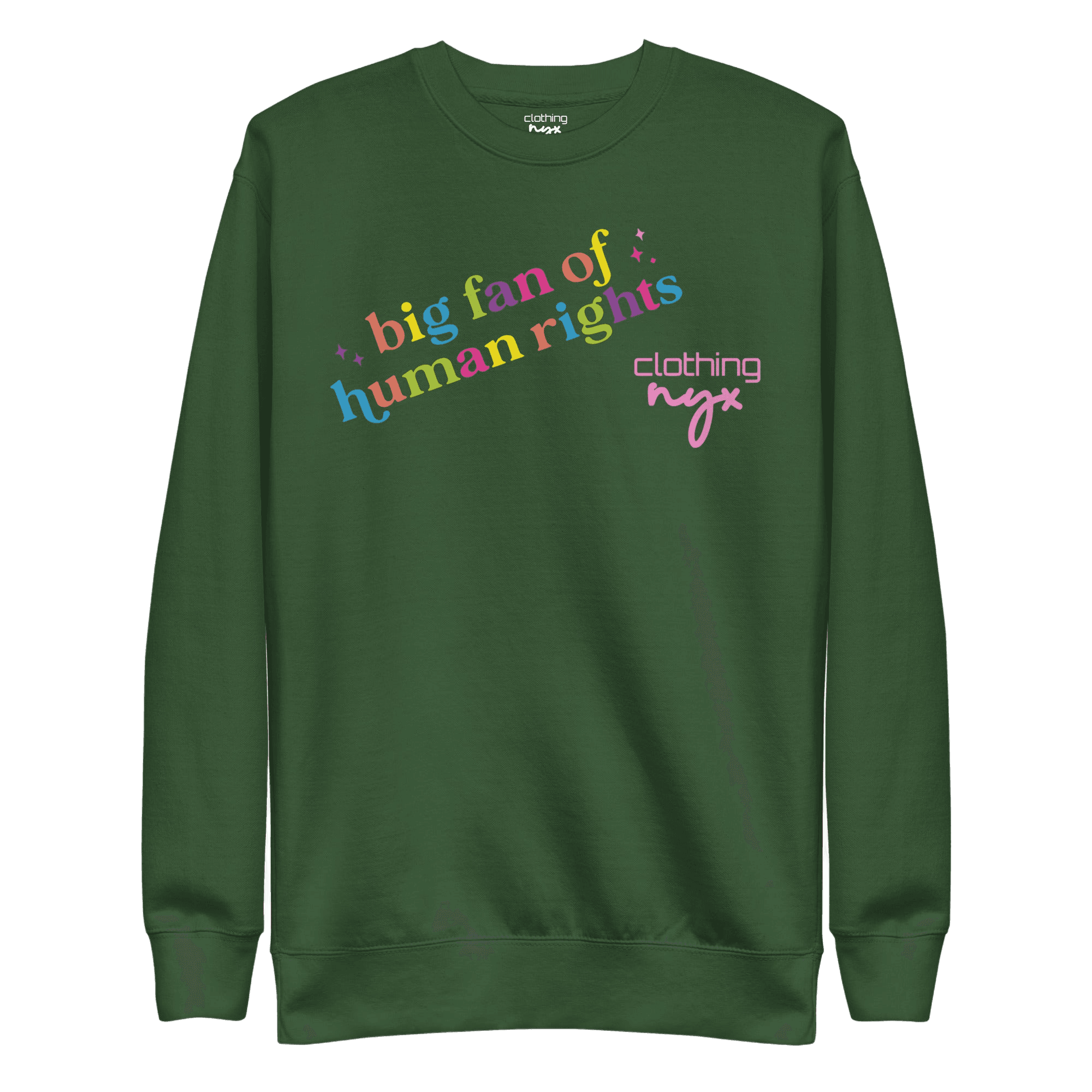 Big fan of human rights - Sweatshirt by NYX Clothing