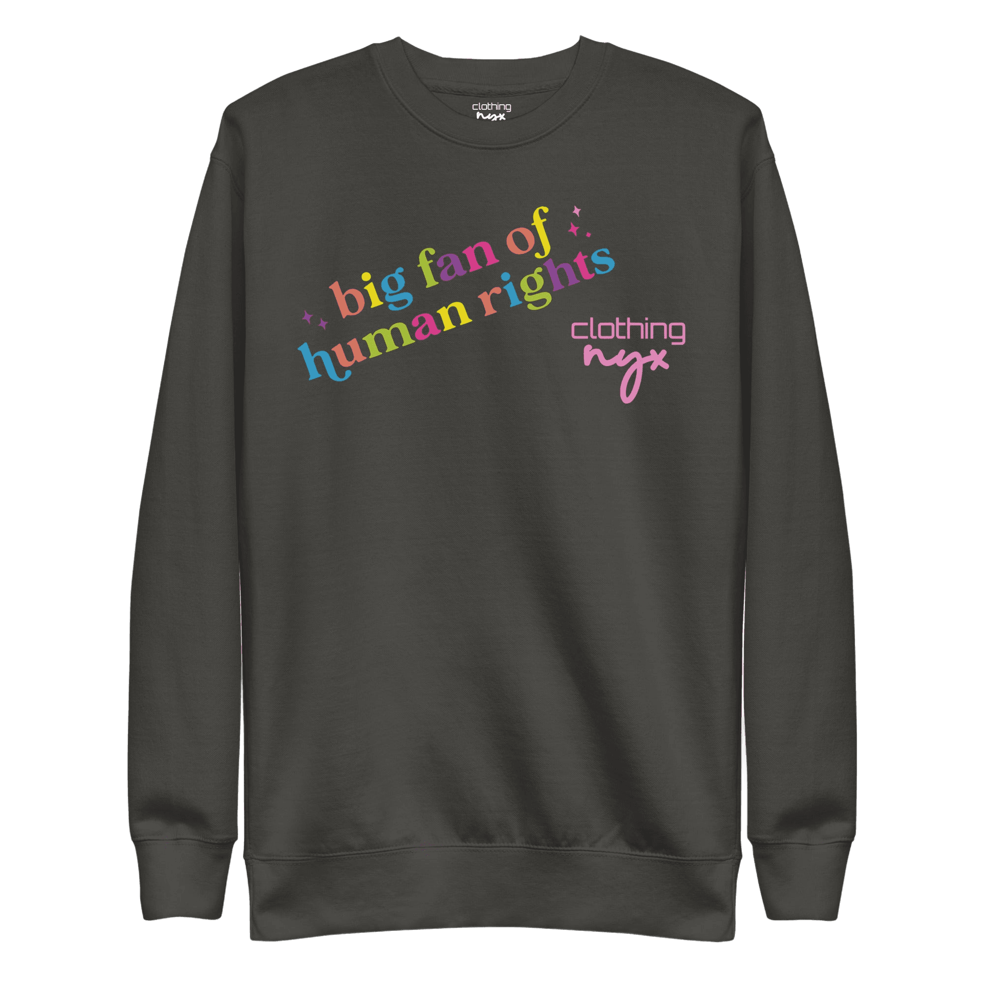 Big fan of human rights - Sweatshirt by NYX Clothing