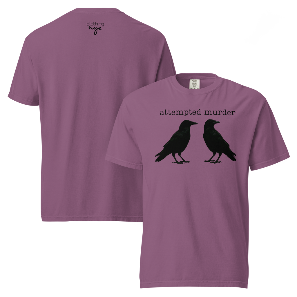 "Attempted murder" - heavyweight t-shirt by NYX Clothing